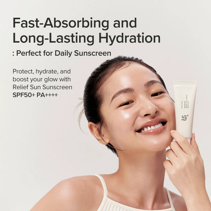 🌾Relief Sun – Rice Probiotic SPF50 PA++++, Korean Sunscreen, Lightweight & Non-Greasy (1.7oz)