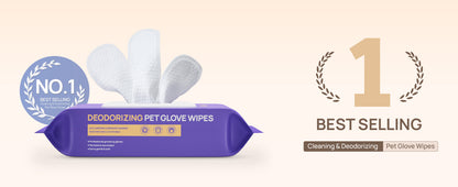 BFF PETS Deodorizing Cat & Dog GroomingGlove Wipes