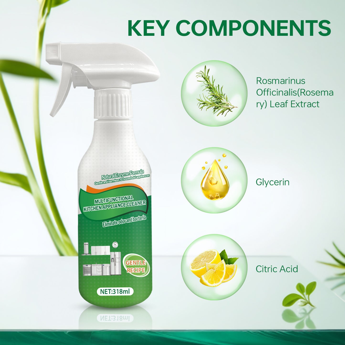 🍃Natural Enzyme Formula Liquid Cleaner Gentle for Household Appliances✨