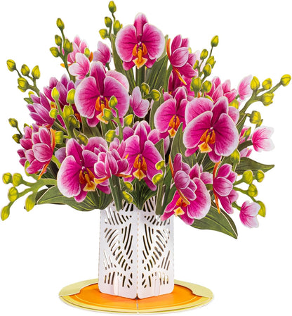 3D Cherry Blossom Flower Bouquet Pop Up Card