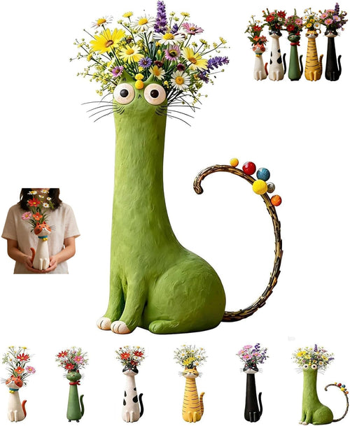 Quirky Cat Vase
