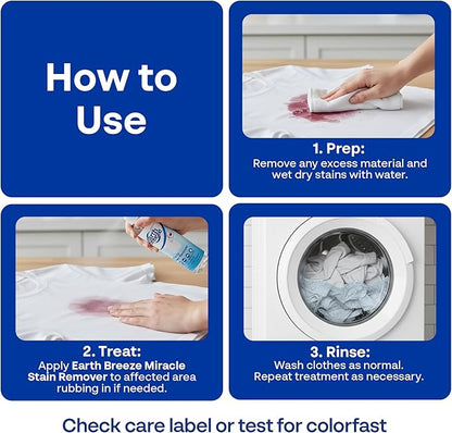 One Solution - Removes Virtually All Household Stains – No Harsh Chemicals – Ultra-Effective Tough Stain Eliminator – 4fl oz.
