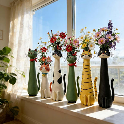 Quirky Cat Vase
