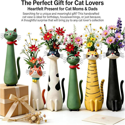 Quirky Cat Vase