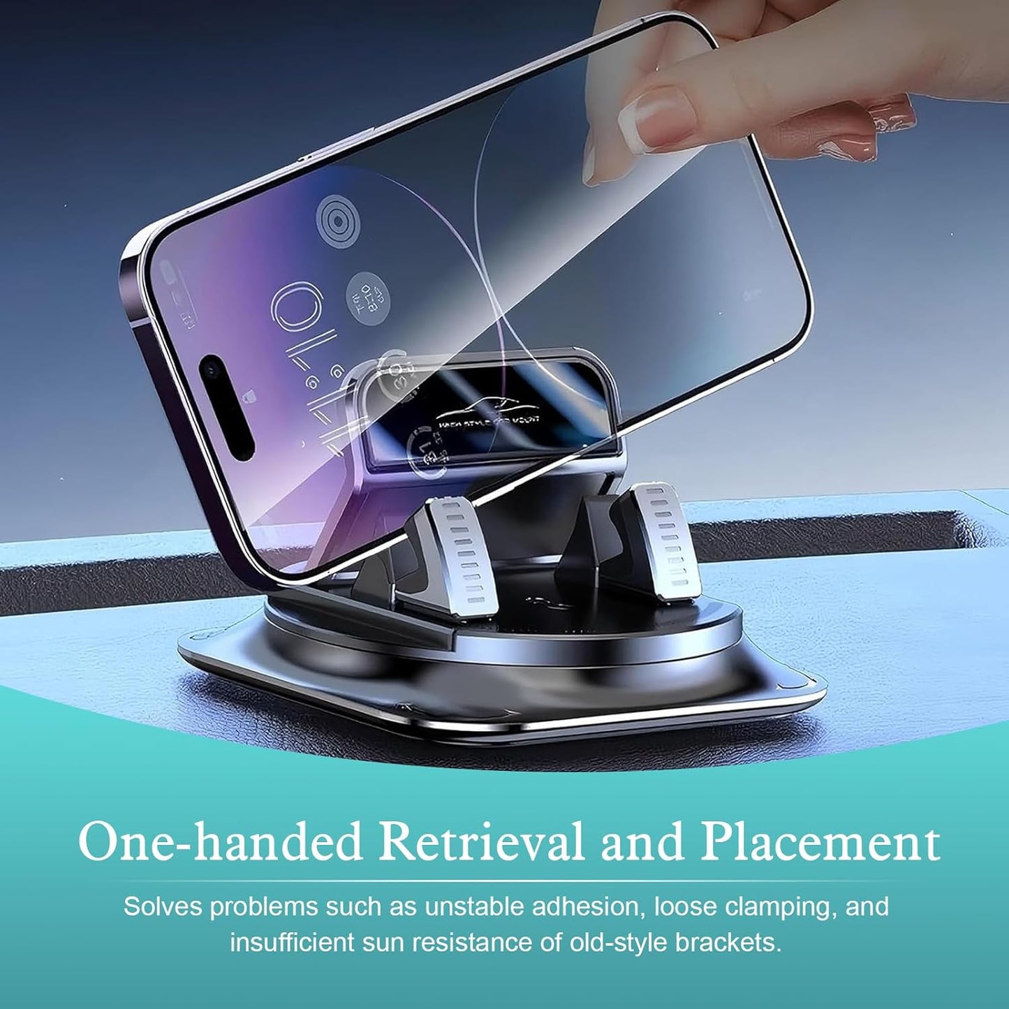 🚗 360° Dashboard Phone Holder