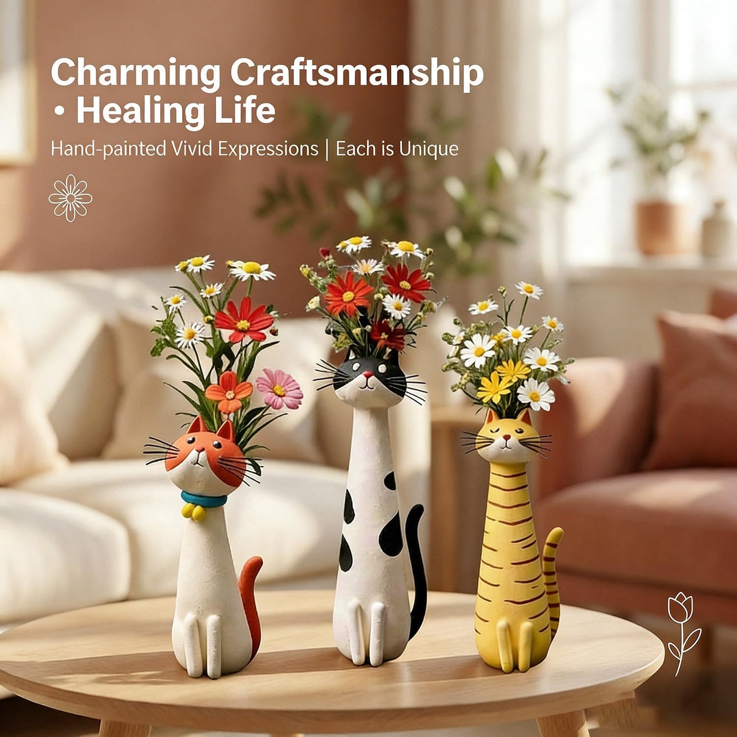 Quirky Cat Vase