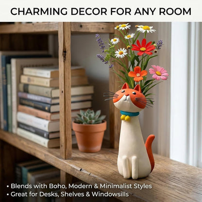 Quirky Cat Vase