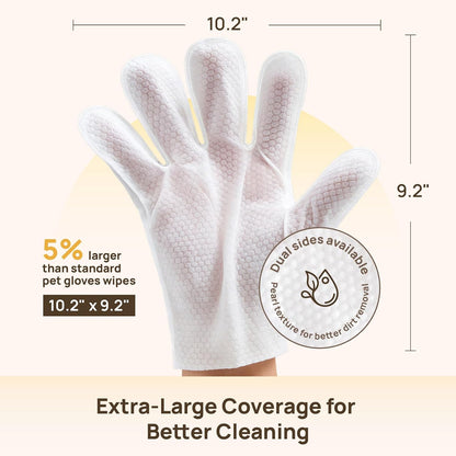 BFF PETS Deodorizing Cat & Dog GroomingGlove Wipes