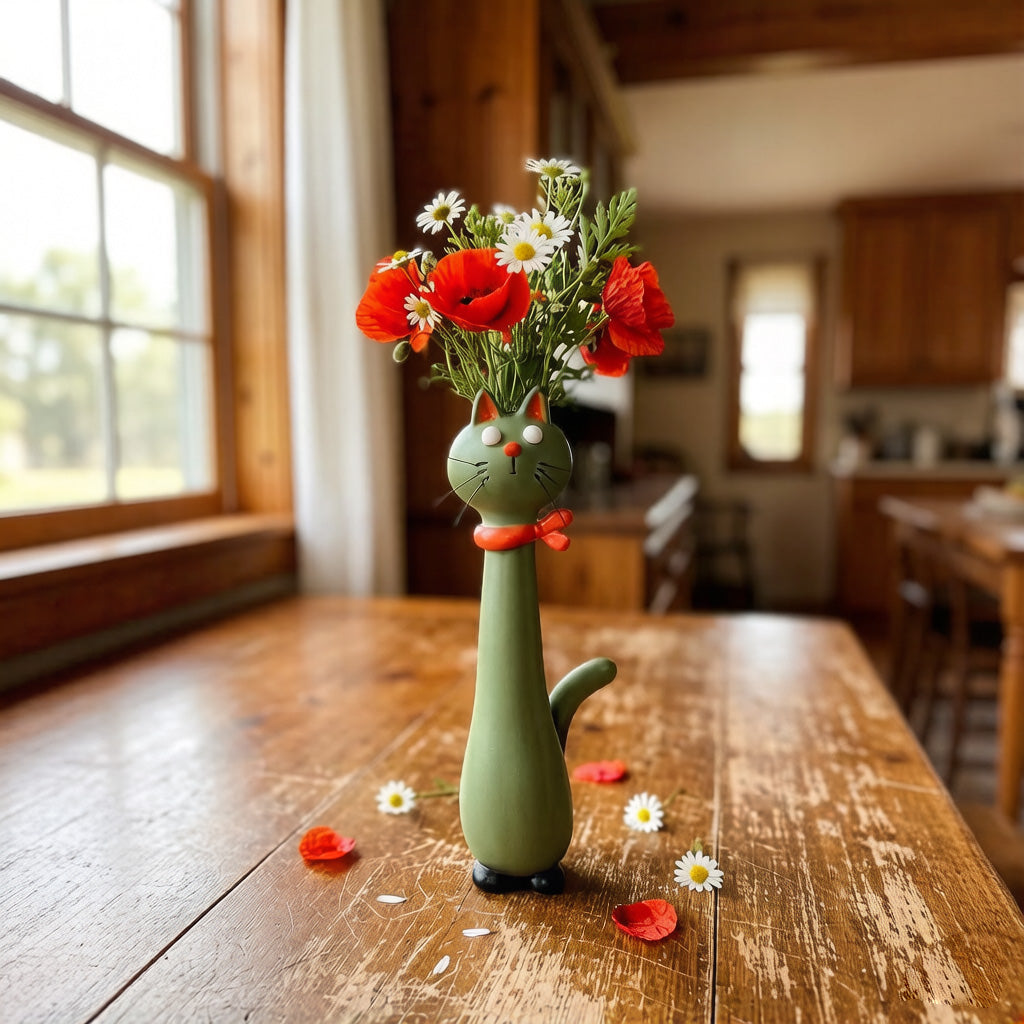 Quirky Cat Vase