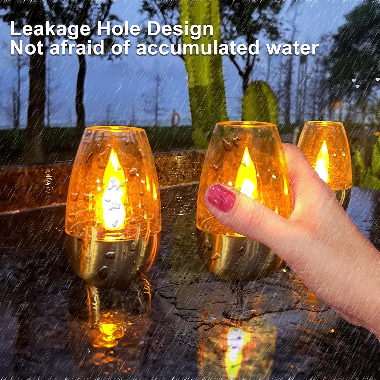 Solar LED Tea Lights - IP65 Waterproof & Dusk-to-Dawn Sensor for Outdoor Decor