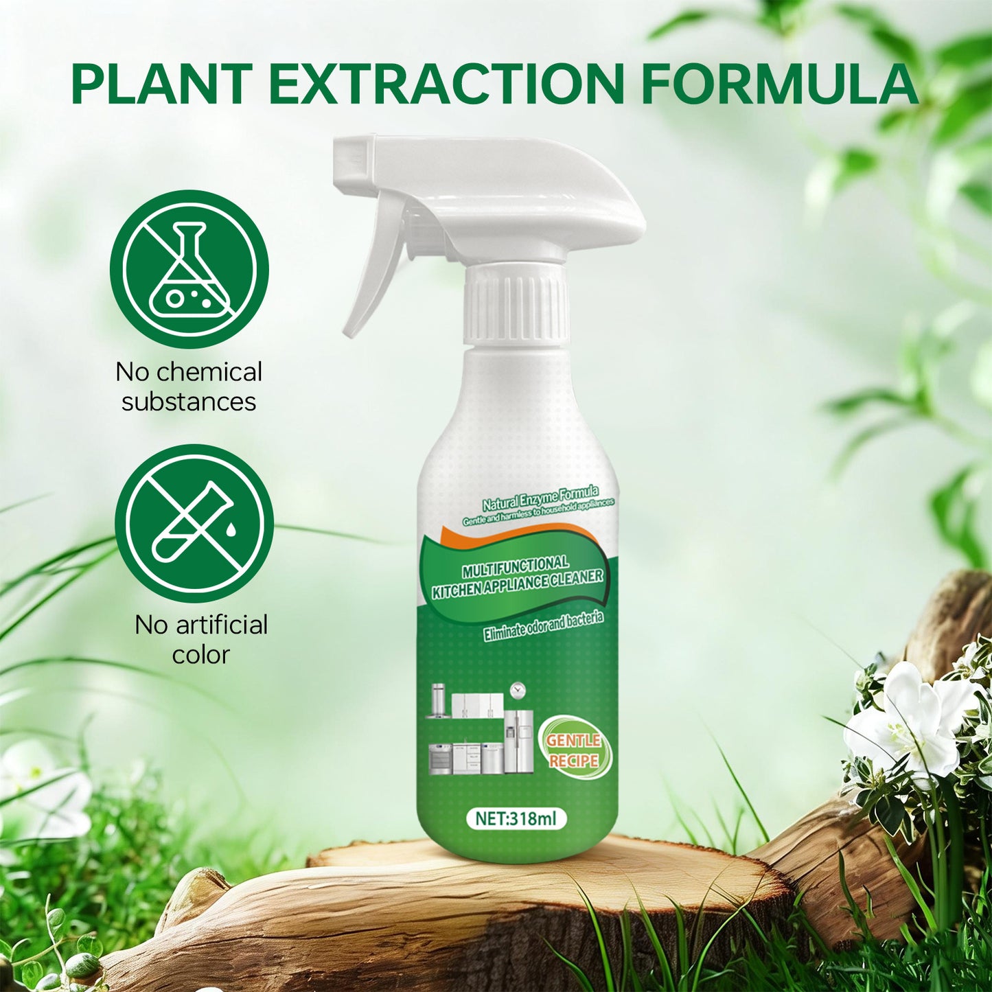 🍃Natural Enzyme Formula Liquid Cleaner Gentle for Household Appliances✨