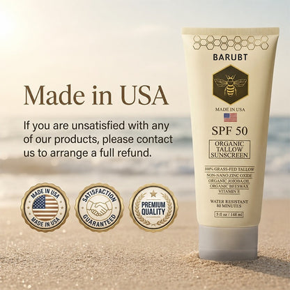 Organic Tallow Mineral Sunscreen - 50 SPF