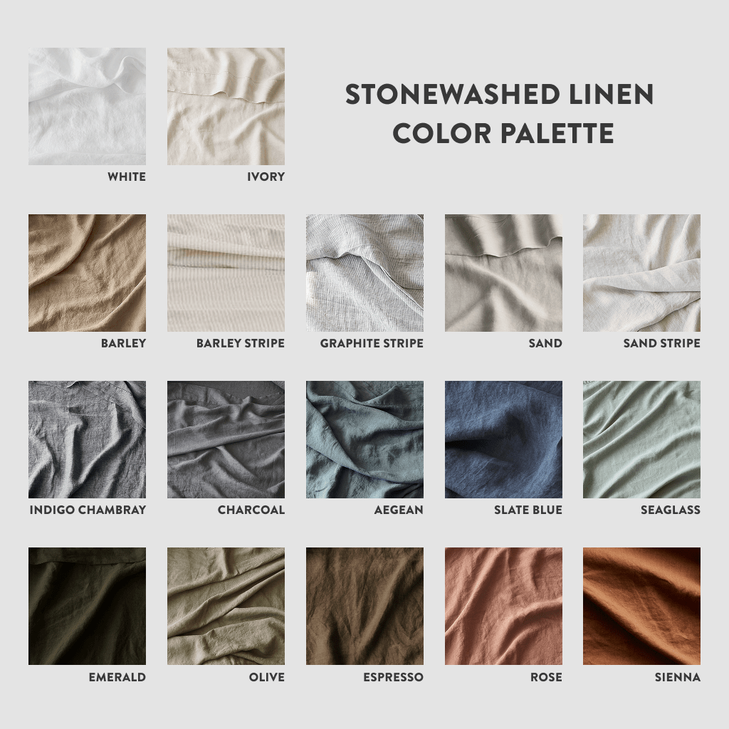Stonewashed Linen Euro Shams