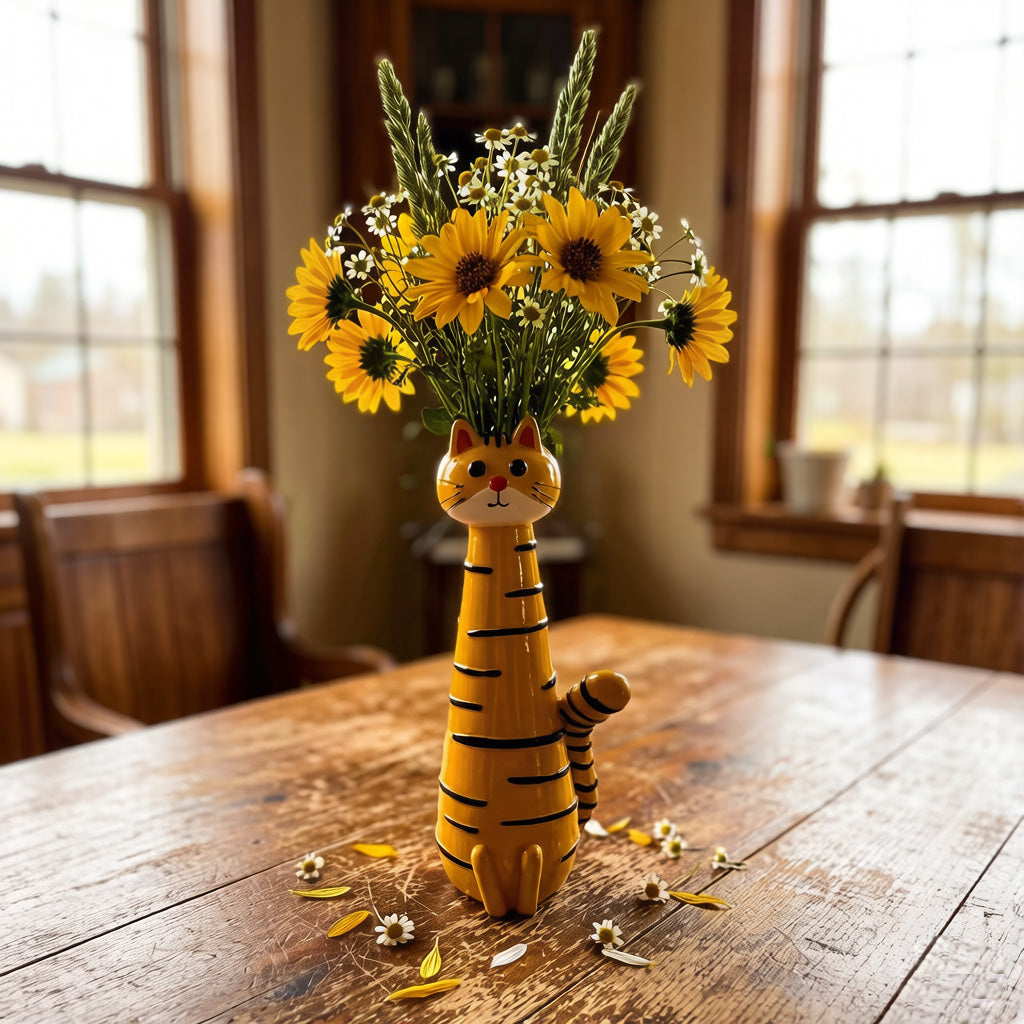 Quirky Cat Vase