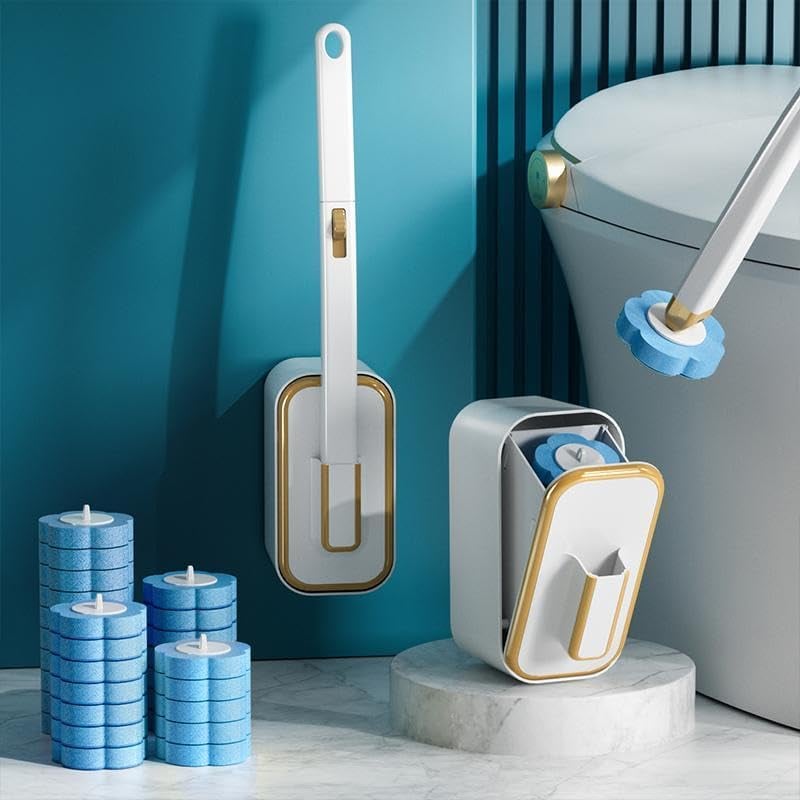Toilet Brush+ Refills,Lemon,🔥18 PCS REFILLS