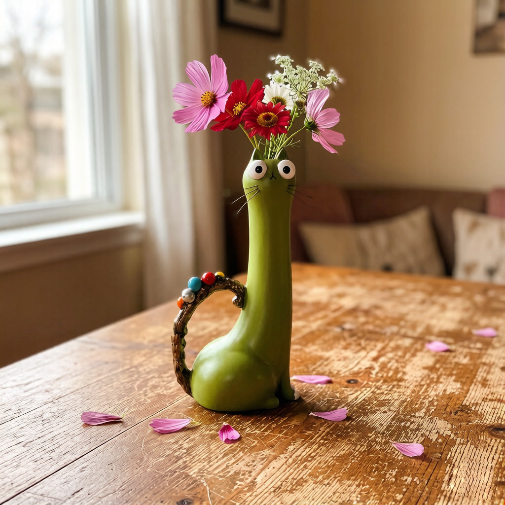 Quirky Cat Vase